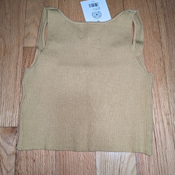 NWT REVOLVE X LITA BY CIARA TRUE RIB CROP TANK IN ICED COFFEE - Picture 6 of 6